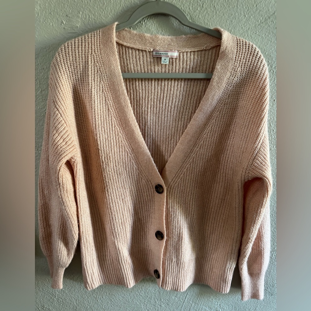Women's Blush Button-Up Cardigan